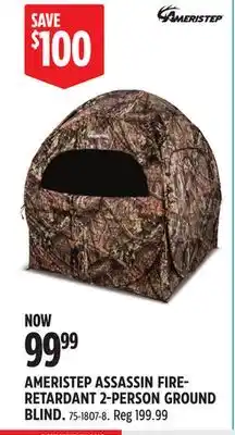Canadian Tire AMERISTEP ASSASSIN FIRE- RETARDANT 2-PERSON GROUND BLIND offer