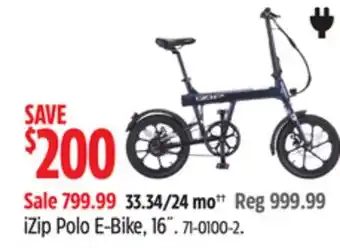 Canadian Tire iZip Polo E-Bike offer