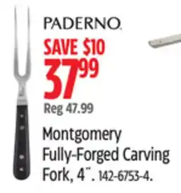 Canadian Tire Paderno Montgomery Fully-Forged Carving Fork offer