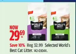 Canadian Tire World's Best Selected World's Best Cat Litter offer