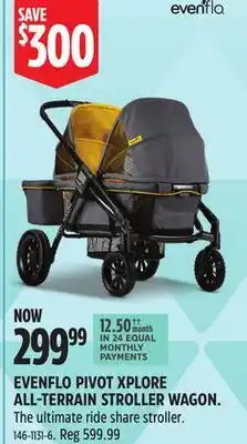 Canadian Tire EVENFLO PIVOT XPLORE ALL-TERRAIN STROLLER WAGON offer
