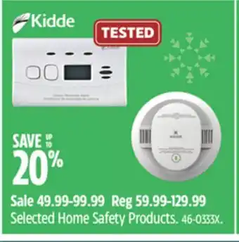 Canadian Tire Selected Home Safety Products offer