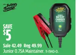 Canadian Tire Battery Tender Junior 0.75A Maintainer offer