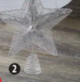 Canadian Tire Canvas 3D Silver Glitter Tree Topper offer