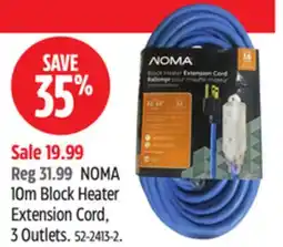 Canadian Tire NOMA 10m Block Heater Extension Cord offer