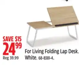 Canadian Tire For Living Folding Lap Desk. White offer