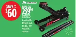 Canadian Tire MotoMaster Low-Profile Hybrid Jack offer