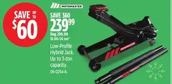 Canadian Tire MotoMaster Low-Profile Hybrid Jack offer