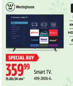 Canadian Tire Westinghouse Smart TV offer