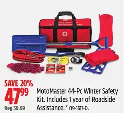 Canadian Tire MotoMaster 44-Pc Winter Safety Kit offer