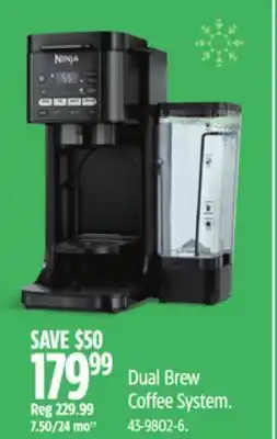 Canadian Tire Ninja Dual Brew Coffee System offer