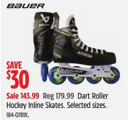 Canadian Tire Bauer Roller Hockey Inline Skates offer