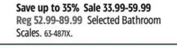 Canadian Tire Selected Bathroom Scales offer