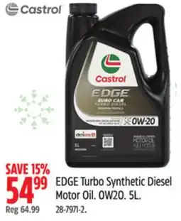 Canadian Tire Castrol EDGE Turbo Synthetic Diesel Motor Oil offer