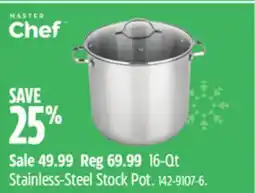 Canadian Tire MASTER Chef 16-Qt Stainless-Steel Stock Pot offer