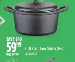 Canadian Tire Lagostina 5-Qt Cast-Iron Dutch Oven offer