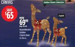 Canadian Tire Canvas Incandescent Golden Charm Deer offer