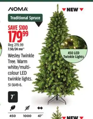 Canadian Tire Wesley Twinkle Tree offer
