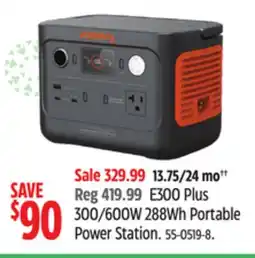 Canadian Tire Jackery E300 Plus 300/600W 288Wh Portable Power Station offer