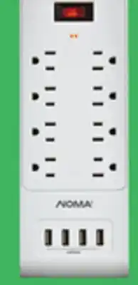 Canadian Tire Noma 8-Outlet 4-USB Power Bar. 3´ cord offer