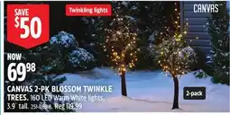 Canadian Tire CANVAS 2-PK BLOSSOM TWINKLE TREES offer