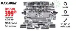 Canadian Tire MAXIMUM 346-Pc Socket Set offer