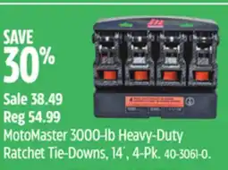 Canadian Tire MotoMaster 3000-lb Heavy-Duty Ratchet Tie-Downs offer