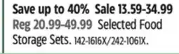 Canadian Tire Selected Food Storage Sets offer