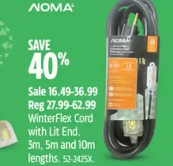 Canadian Tire Noma WinterFlex Cord with Lit End offer