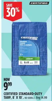 Canadian Tire CERTIFIED STANDARD-DUTY TARP offer
