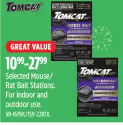 Canadian Tire Tomcat Selected Mouse/ Rat Bait Stations offer