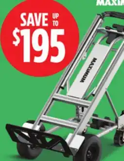 Canadian Tire MAXIMUM 3-in-1 Hybrid Aluminum Hand Truck offer