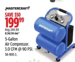 Canadian Tire Mastercraft 5-Gallon Air Compressor offer