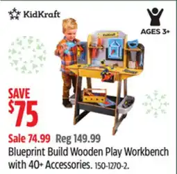 Canadian Tire Kidkraft Blueprint Build Wooden Play Workbench with 40+ Accessories offer