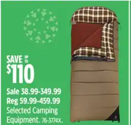 Canadian Tire Coleman Selected Camping Equipment offer