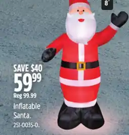 Canadian Tire Inflatable Santa offer