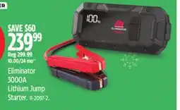 Canadian Tire Motomaster Eliminator 3000A Lithium Jump Starter offer