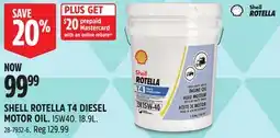 Canadian Tire SHELL ROTELLA T4 DIESEL MOTOR OIL offer