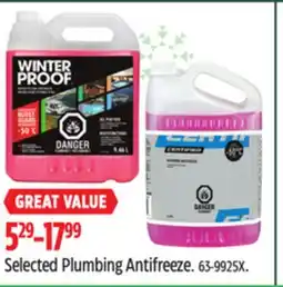 Canadian Tire WinterProof Selected Plumbing Antifreeze offer