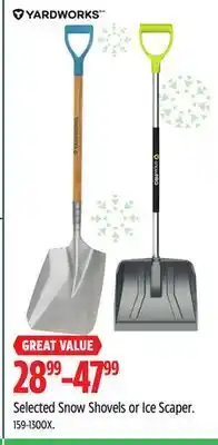 Canadian Tire Yardworks Selected Snow Shovels or Ice Scaper offer