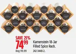 Canadian Tire Kamenstein 18-Jar Filled Spice Rack offer