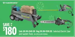 Canadian Tire Electric Saw and Garden Tools offer