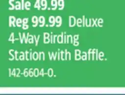 Canadian Tire Deluxe 4-Way Birding Station with Baffle offer
