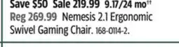 Canadian Tire X Rocker Nemesis 2.1 Ergonomic Swivel Gaming Chair offer