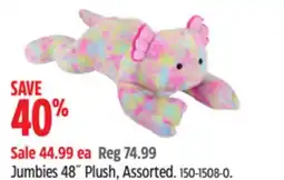 Canadian Tire Jumbies 48˝ Plush, Assorted offer