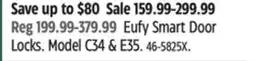 Canadian Tire Eufy smart Door Locks offer