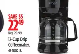 Canadian Tire MASTER Chef 12-Cup Drip Coffeemaker offer