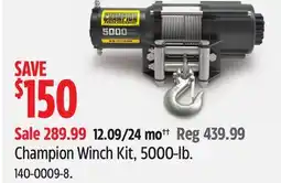 Canadian Tire Champion Winch Kit, 5000-lb offer