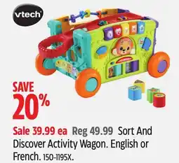 Canadian Tire Vtech Sort And Discover Activity Wagon offer