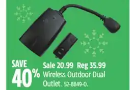 Canadian Tire Noma Wireless Outdoor Dual Outlet offer